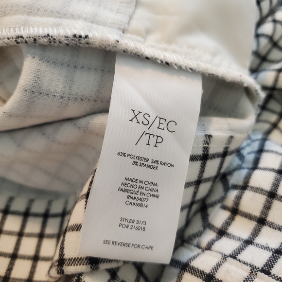 Cabi White/Black Windowpane Jacket Style 3173 Size XS. - Picture 12 of 13